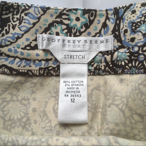 Geoffrey Beene Sport Stretch twill min skirt sz 12 - Picture 3 of 7